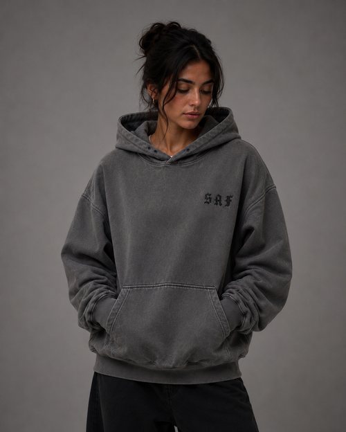 SaF Grey Heavyweight Hoodie