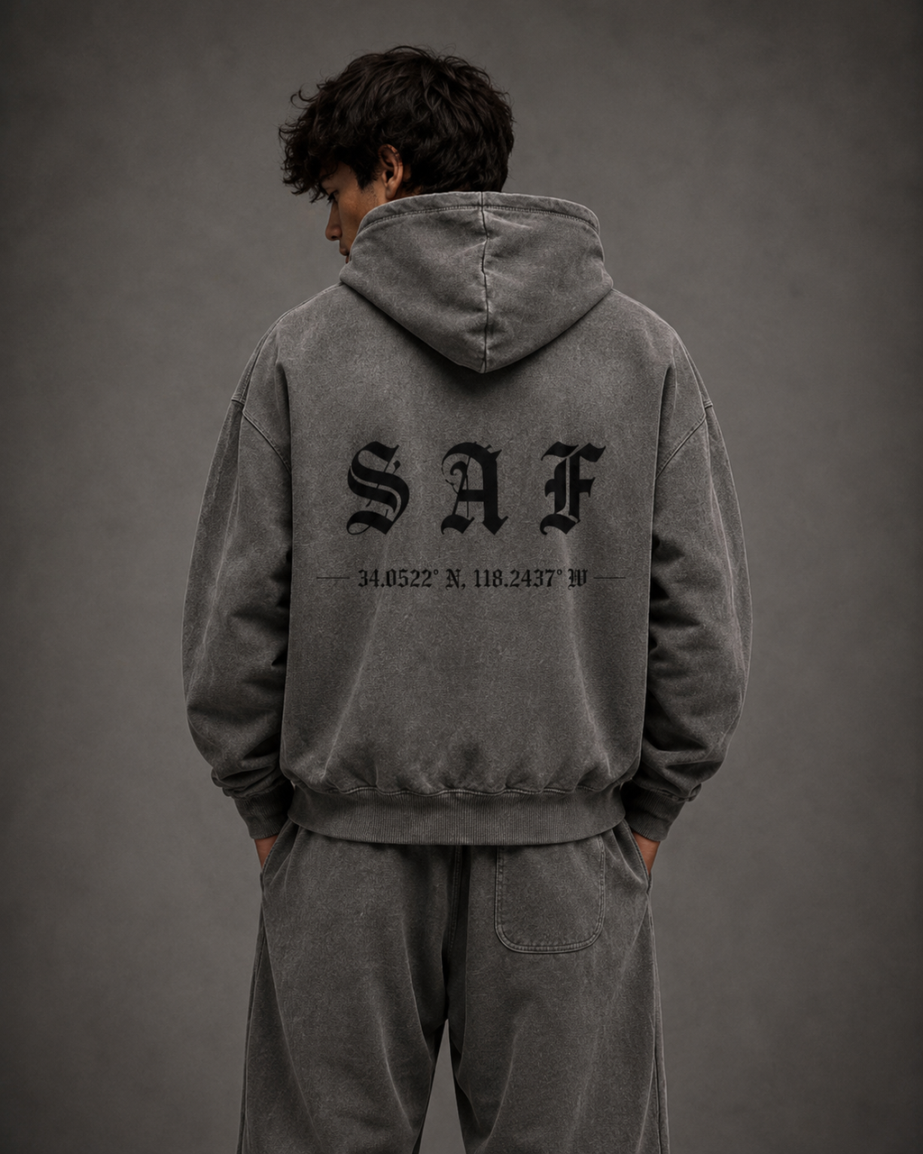 SaF Grey Heavyweight Hoodie