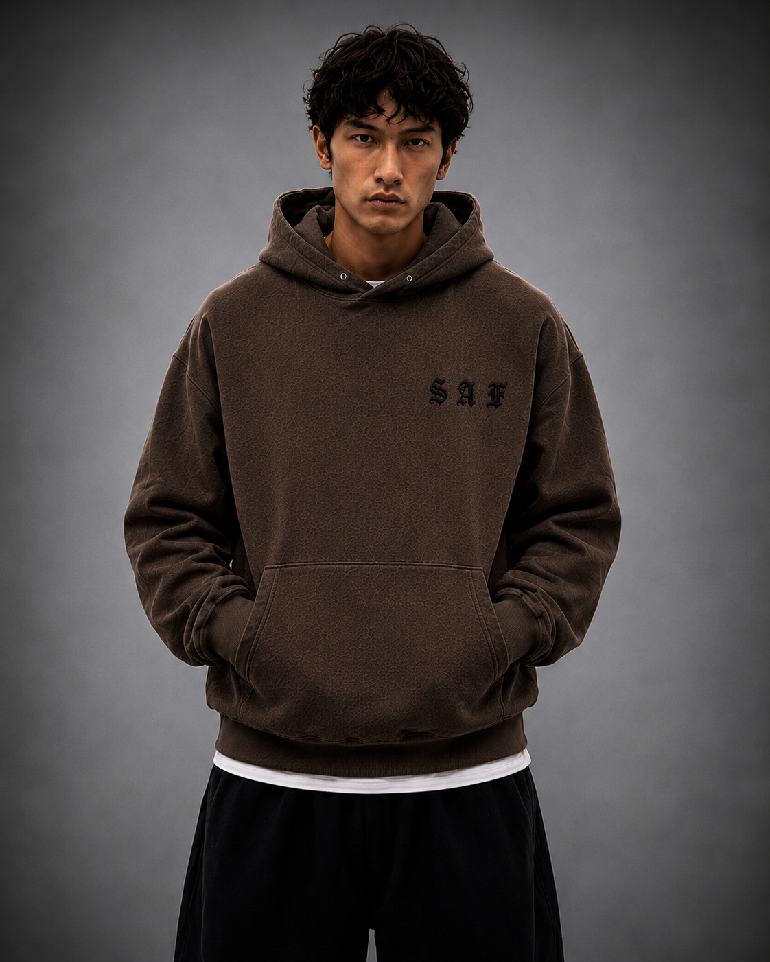 SaF Brown Heavyweight Hoodie