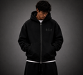 SaF Black Heavyweight Zip-Up