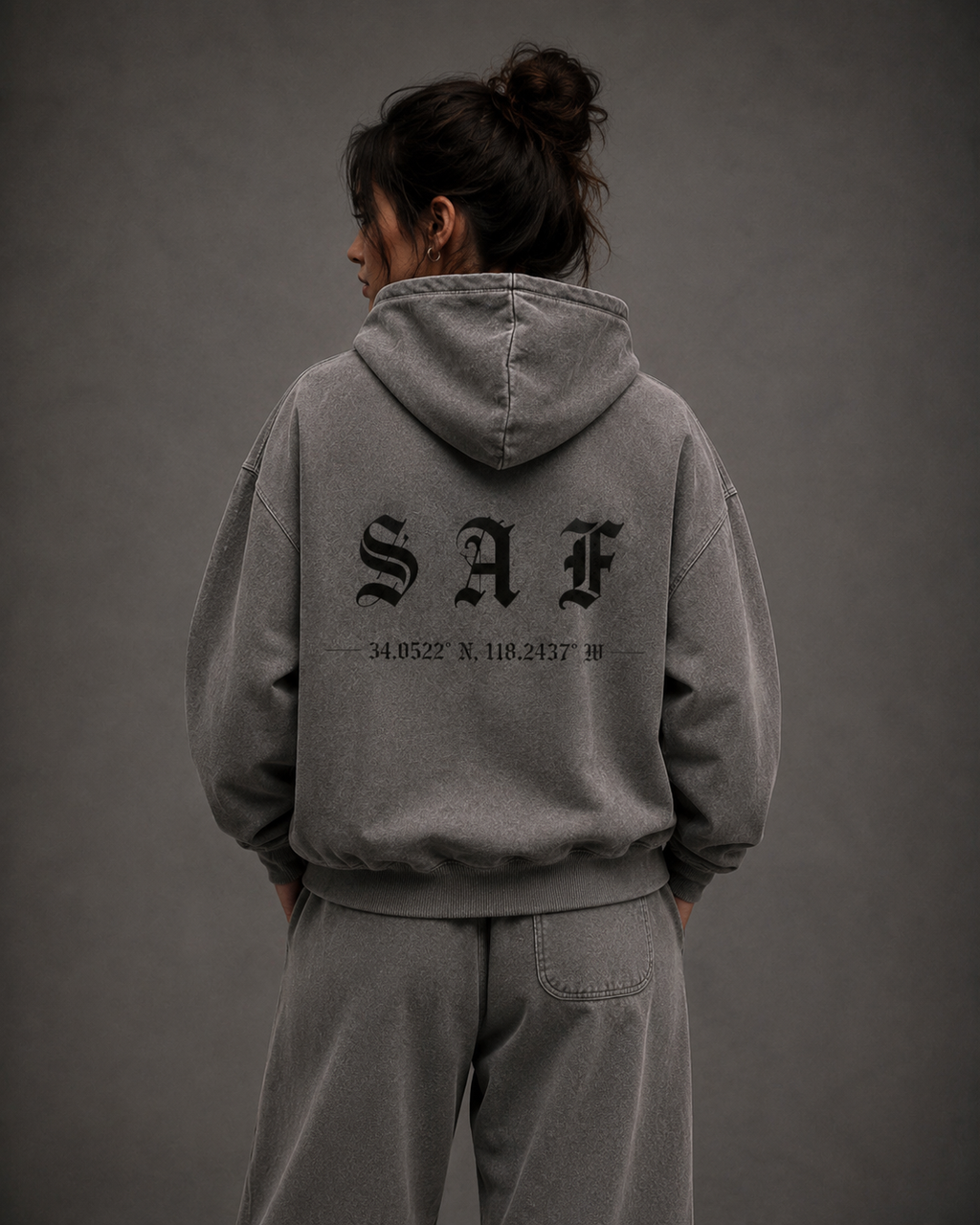 SaF Grey Heavyweight Hoodie
