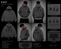SaF Grey Heavyweight Hoodie